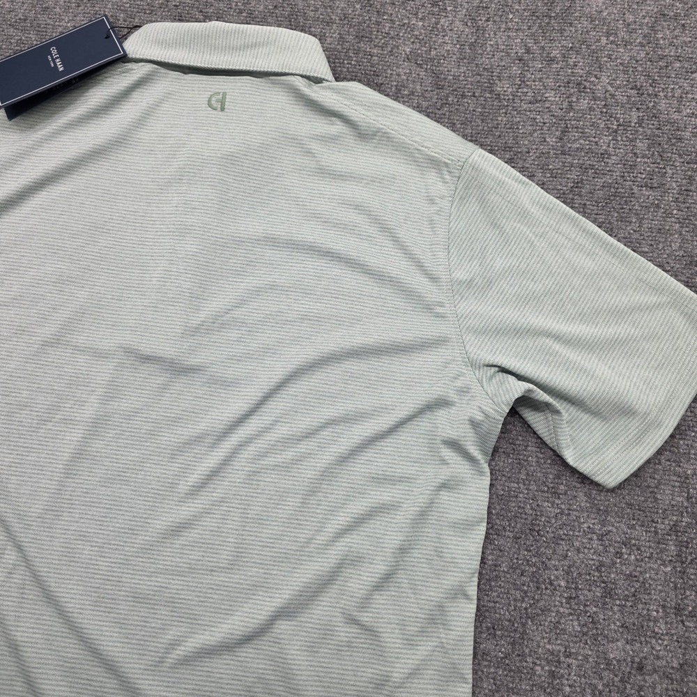 Cole Haan Golf Cool Core Polo Shirt Mens Medium Silt Green New With Tags - Picture 11 of 13